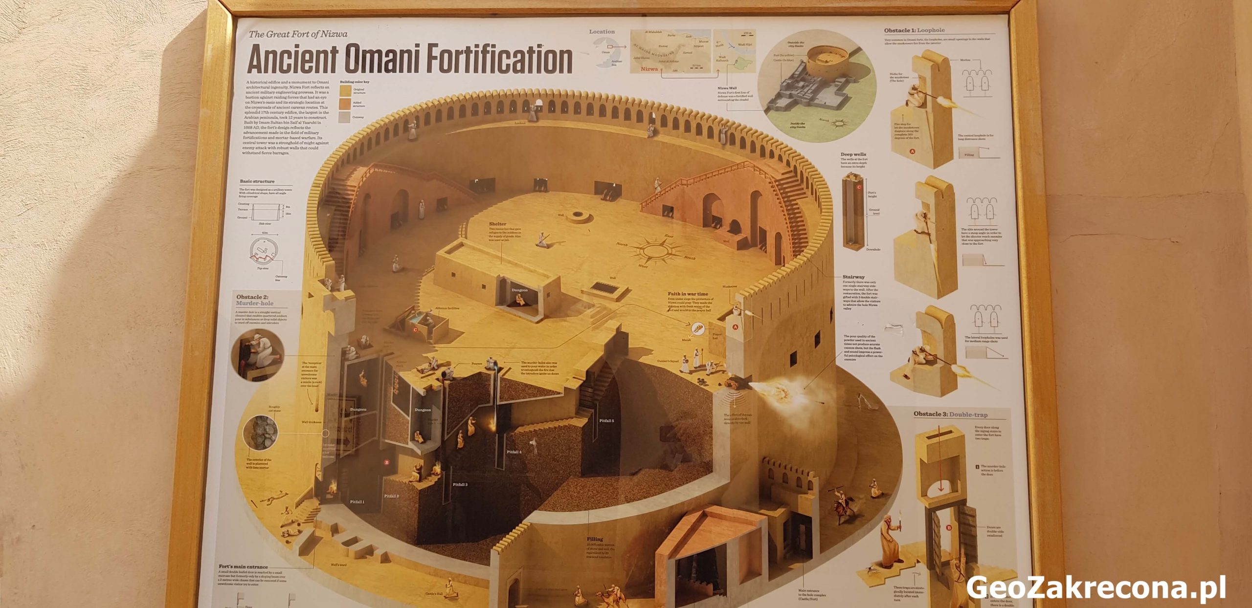 Oman fort Nizwa, Bahla i zamek Jabreen