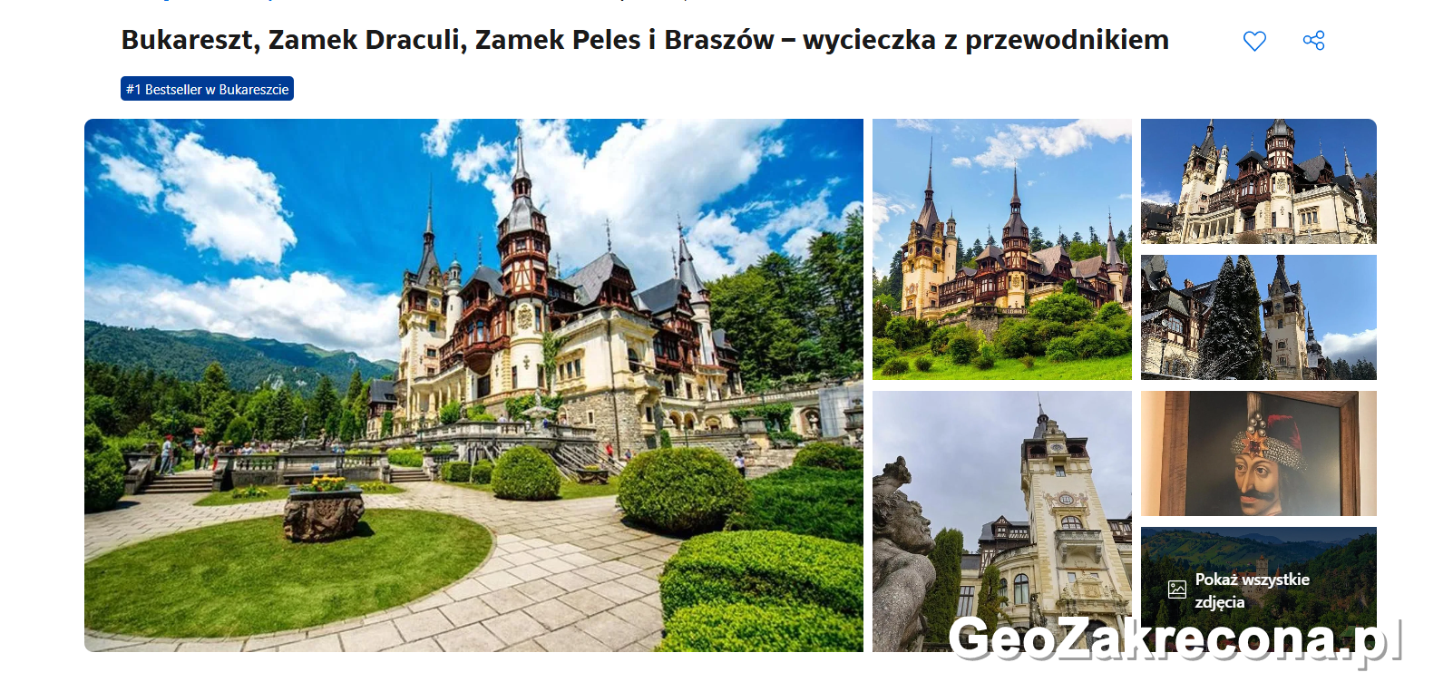 Zamek Draculi, Zamek Peles i Braszów
